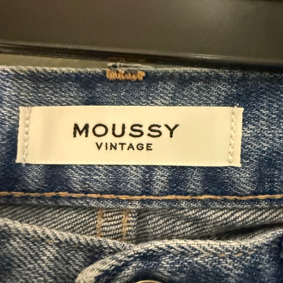 Moussy Vintage Distressed Frayed Hem Skinny‎ Jeans Size 25 - Picture 2 of 5